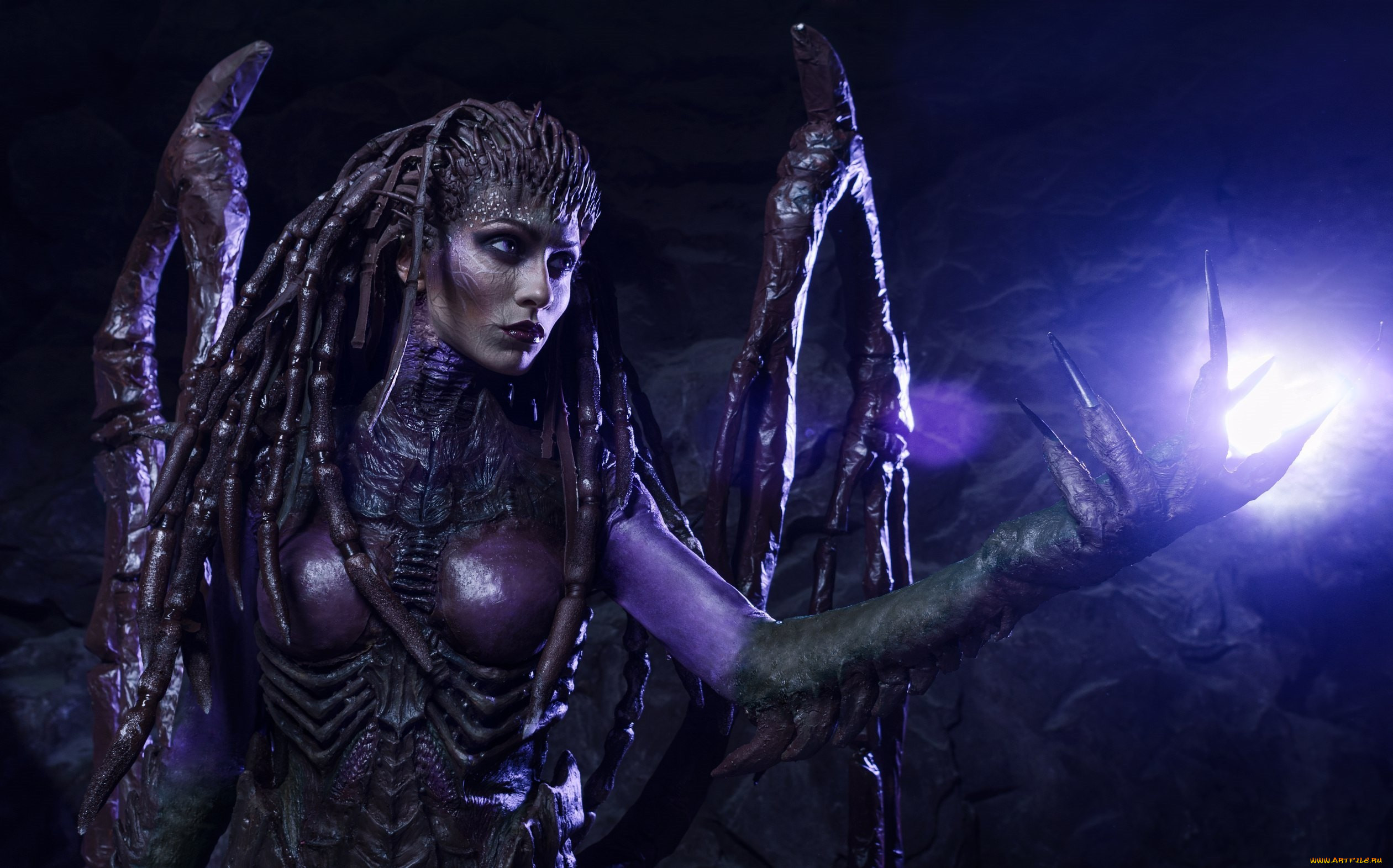 , cosplay , , starcraft, ii, sarah, kerrigan, monster, cosplay, woman, 2, alien, heroes, of, the, storm, heart, swarm, game